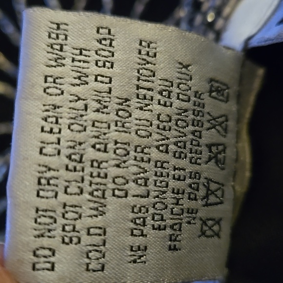 Papell Boutique Silk Black White Beaded Embellish Top Round Neck Short Slv M NEW - Picture 8 of 9